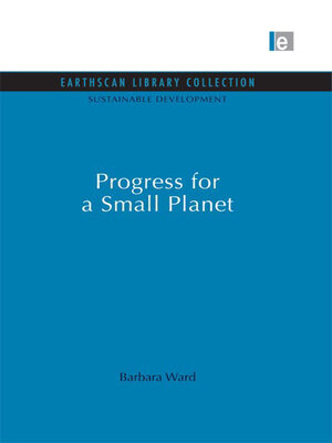 cover image of Progress for a Small Planet